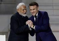 pm narendra modi and french president emmanuel macron